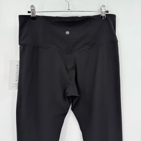 Athleta Elation Rib Trim 7/8 Tight in Black Grey Rib Size L - Picture 15 of 16